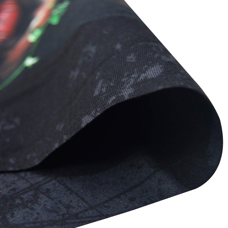 Obacle قناع وجه جمجمة أوباكل للنساء لحماية من الغبار والرياح والأشعة فوق البنفسجية والشمس، باندانا قناع وجه بدون seams لمهرجان الرقص وركوب الدراجات النارية وصيد الأسماك والأنشطة الخارجية والجري، قناع أنبوب ثلاثي الأبعاد (زهور خضراء تحت الذقن للنساء) - Image 5